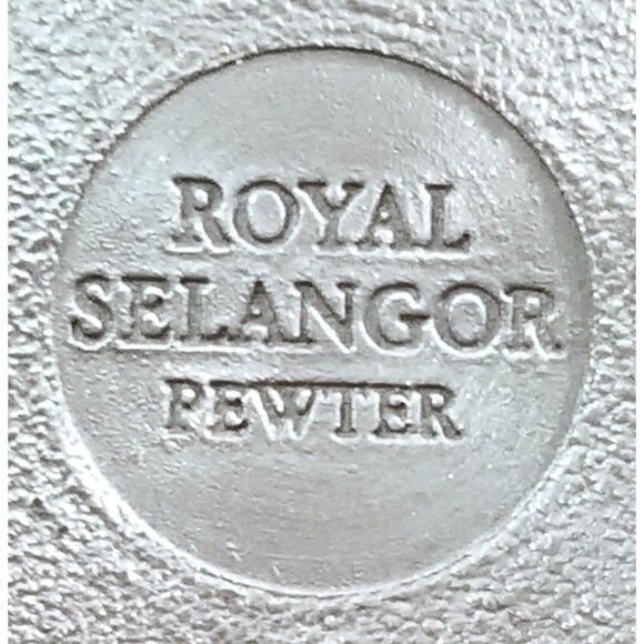 Vintage Royal Selangor Pewter Malaysia Hanging Charger Plate 8" Diameter - Picture 8 of 8